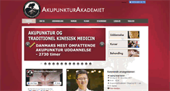 Desktop Screenshot of akupunkturakademiet.dk