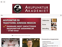 Tablet Screenshot of akupunkturakademiet.dk